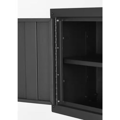 56 In. W X 27.6 In. D 10-Drawer Matte Black Heavy-Duty Mobile Workbench with Pegboard and Top Cabinets