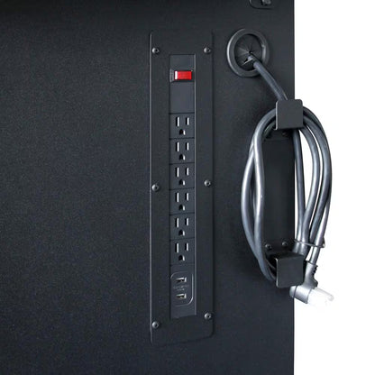 52 In. W X 25 In. D Heavy Duty 9-Drawer Mobile Workbench Cabinet with Adjustable-Height Hardwood Top in Matte Black