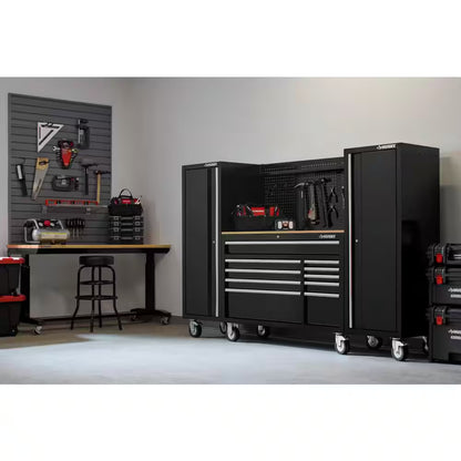 Modular Tool Storage 52 In. W X 20 In. D Standard Duty Black Mobile Workbench Cabinet